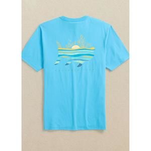 NEW SOUTHERN TIDE men's sunny vibes short sleeve t-shirt in aquarius